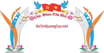 Mẫu cổng chào - trang trí đường phố 01