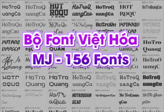 Download Bộ font chữ Việt hóa MJ