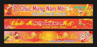 Băng rôn chúc mừng năm mới, Tết 2026 0002 CDR