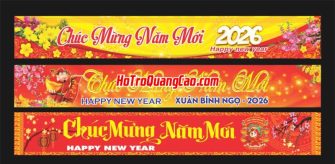 Băng rôn chúc mừng năm mới, Tết 2026 0003 CDR
