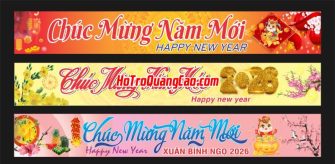 Băng rôn chúc mừng năm mới, Tết 2026 0004 CDR