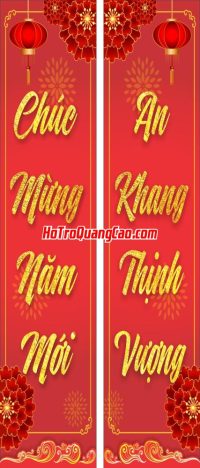 Băng rôn, câu đối chúc mừng năm mới, Tết 2026 0001 CDR