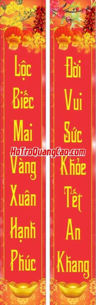 Băng rôn, câu đối chúc mừng năm mới, Tết 2026 0005 CDR