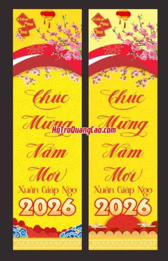Phướn chúc mừng năm mới, Tết 2026 0002 CDR