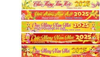 Băng rôn chúc mừng năm mới Tết 0015