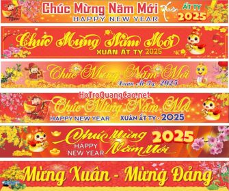 Băng rôn chúc mừng năm mới Tết 0017