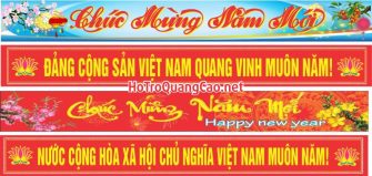 Băng rôn chúc mừng năm mới Tết 0023