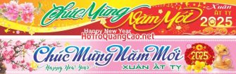 Băng rôn chúc mừng năm mới Tết 0028