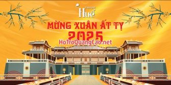 Phông nền chúc mừng năm mới Tết 2025 - Kinh thanh Hue 0036