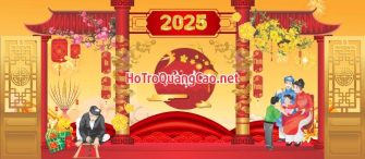 Phông nền chúc mừng năm mới, tiệc tất niên, Tết 2025 0092