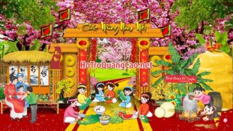 Tiểu cảnh, phông nền, backdrop chụp ảnh tết, chúc mừng năm mới 0032