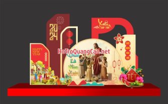 Tiểu cảnh, phông nền, backdrop chụp ảnh tết, chúc mừng năm mới 0044