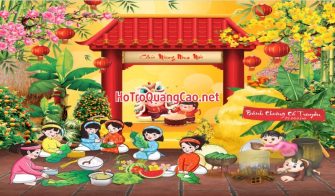 Tiểu cảnh, phông nền, backdrop chụp ảnh tết, chúc mừng năm mới 0047