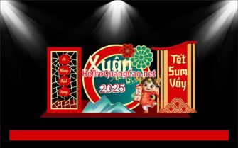 Tiểu cảnh, phông nền, backdrop chụp ảnh tết, chúc mừng năm mới 0052