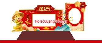 Tiểu cảnh, phông nền, backdrop chụp ảnh tết, chúc mừng năm mới 0053