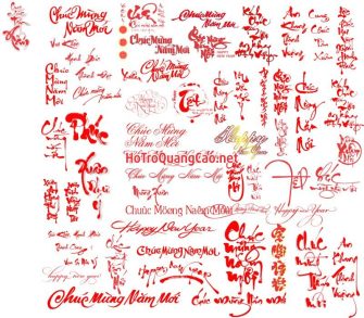 Trang trí tết - Tổng hợp chữ chúc mừng năm mơi