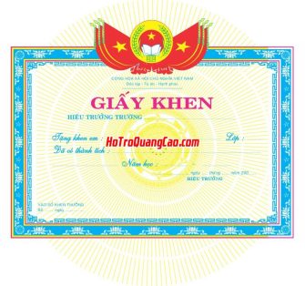 Mẫu Giấy Khen Thưởng 000218.cdr