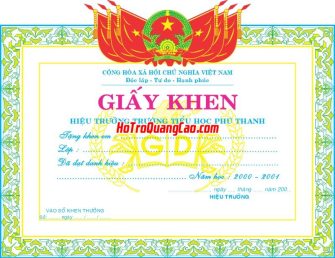Mẫu Giấy Khen Thưởng 000232.CDR
