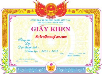 Mẫu Giấy Khen Thưởng 000266.cdr