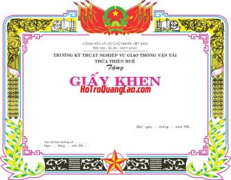 Mẫu Giấy Khen Thưởng 000272.cdr