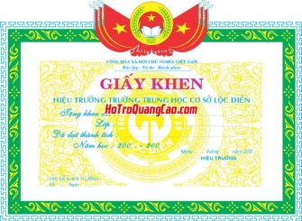 Mẫu Giấy Khen Thưởng 000274.cdr