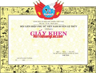 Mẫu Giấy Khen Thưởng 000285.cdr