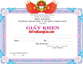 Mẫu Giấy Khen Thưởng 000289.cdr