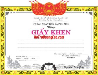 Mẫu Giấy Khen Thưởng 000291.cdr