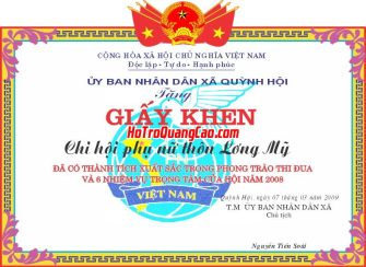 Mẫu Giấy Khen Thưởng 000295.cdr