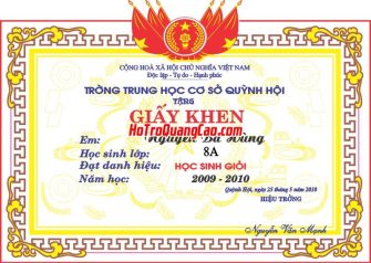 Mẫu Giấy Khen Thưởng 000296.cdr