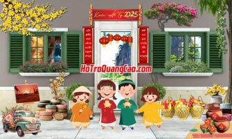 Tranh Tết Tiểu Cảnh Đẹp 000463.cdr