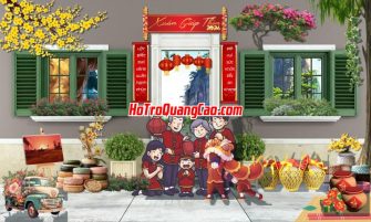 Tranh Tết Tiểu Cảnh Đẹp 000480.cdr