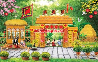 Tranh Tết Tiểu Cảnh Đẹp 000491.cdr