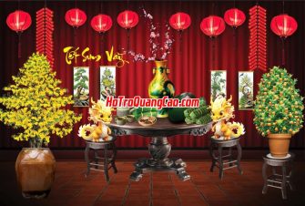 Tranh Tết Tiểu Cảnh Đẹp 000492.cdr