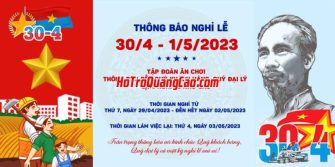 Thông báo nghỉ lễ chào mừng ngày giải phóng miền nam 30 - 4_002390.psd