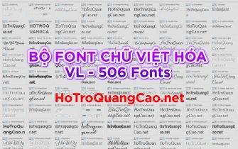 Download Bộ font chữ Việt hóa VL (Việt Linh)- 506 Fonts