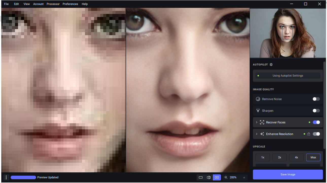 Phần mềm Tăng chất lượng - làm nét ảnh